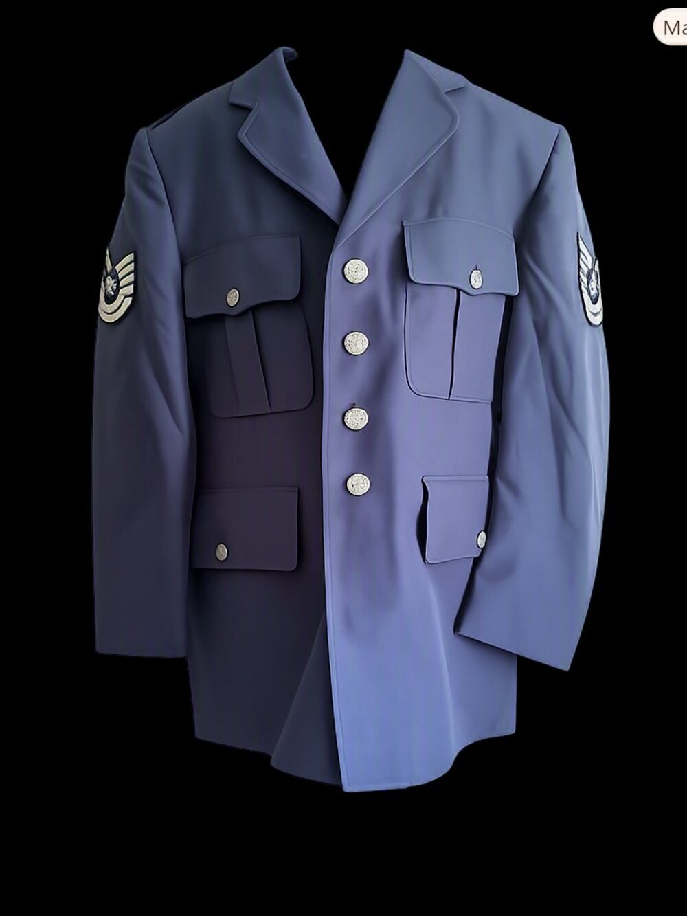 United States Air Force Service Dress jacket Size 42S Medium Vintage